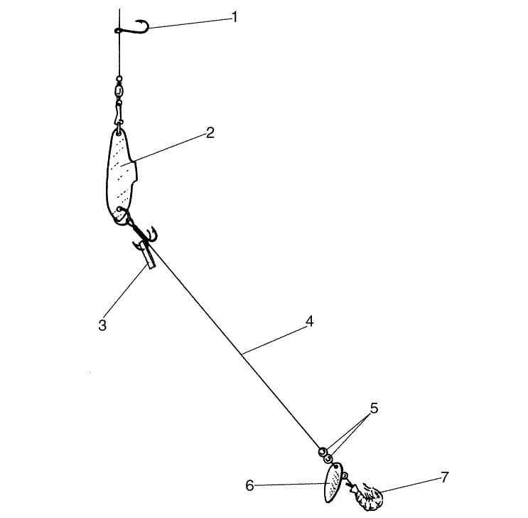 Схема сборки спиннинга для ловли