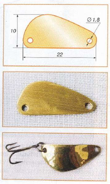 Самодельные блесны для ловли щуки и окуня летом чертежи